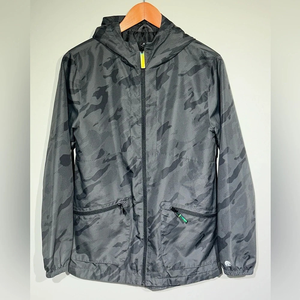 CHAMPION NWOT Kid Coat Lightweight Windbreaker Camouflage Size L(12-14)